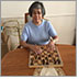 Donna Jodhan playing chess.